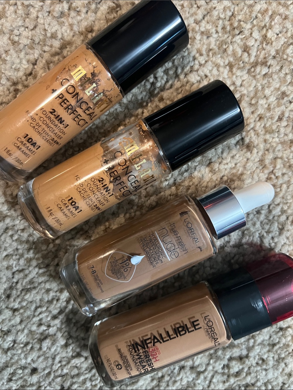 💕 MILANI Conceal + Perfect L’ORÉAL Infallible & True Match Nude Foundation Lot - Picture 6 of 6